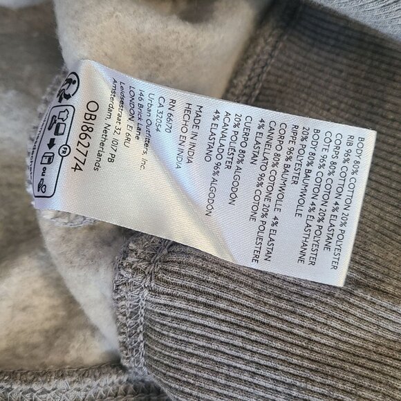 BDG Urban Outfitter Emory Ruffle Pullover Sweatshirt Tunic Top NEW S Cottage - Picture 8 of 9